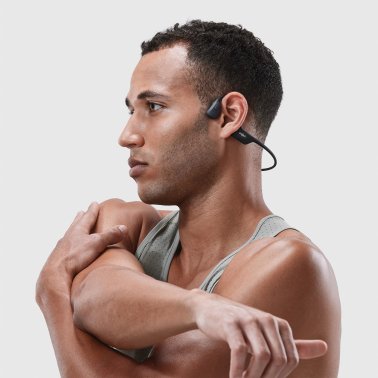 Shokz® OpenRun Pro Premium Bone-Conduction Open-Ear Sport Headphones with Microphones (Black)