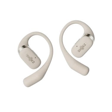 Shokz® OpenFit™ Bluetooth® Open-Ear Earbuds, Ear Hook True Wireless with Charging Case and Cable (Beige)