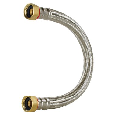 Certified Appliance Accessories Braided Stainless Steel Water Heater Connector, 2ft