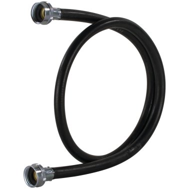 Certified Appliance Accessories 2 pk Black EPDM Washing Machine Hoses, 6ft