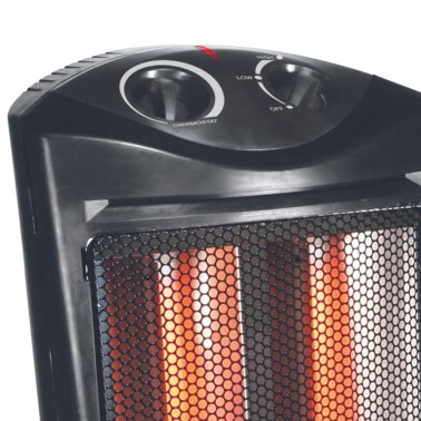 Comfort Glow® QTH350 1,500-Watt-Max Portable Quartz Tower Heater with Thermostat, Black