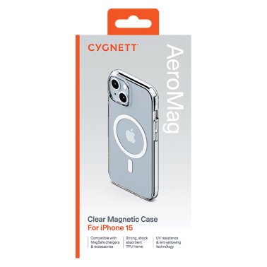Cygnett® AeroMag MagSafe®-Compatible Protective Case, Clear (iPhone® 15)