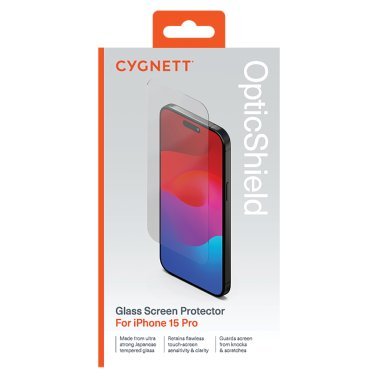 Cygnett® OpticShield Tempered Glass Screen Protector (iPhone® 15 Pro)