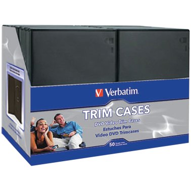 Verbatim® CD/DVD Video Trimcases, 50 pk