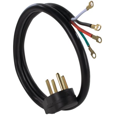 Certified Appliance Accessories 4-Wire Eyelet 40-Amp Range Cord, 6ft