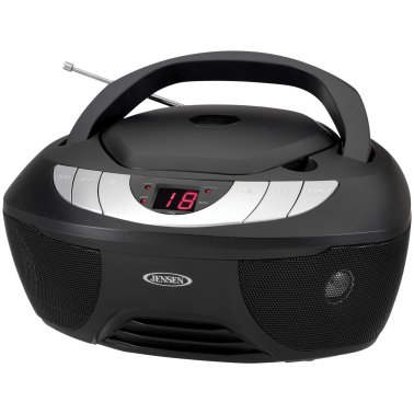 JENSEN® Portable Stereo CD Player with AM/FM Radio