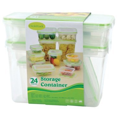 EuroHome 22-Piece Click-and-Lock Storage Container Set