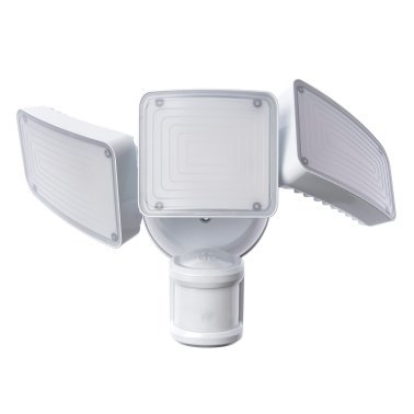 Home Zone Security® SMD 240° 3-Light Motion-Sensing Intergrated Linkable LED Flood Light, 5,000 Lumens