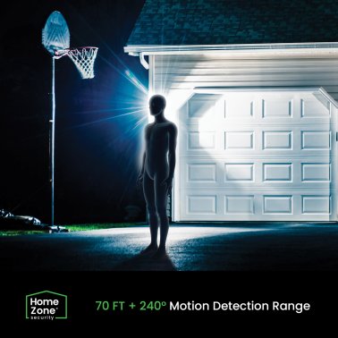 Home Zone Security® 3,500-Lumen Triple-Head Ultrabright LED Security Light