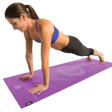 GoFit® Printed Yoga Mat (Purple)