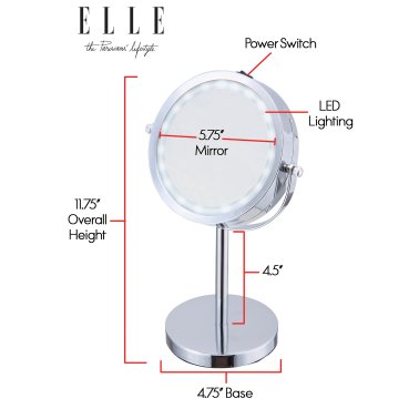 EuroHome Elle Vanity Mirror with LED Lights