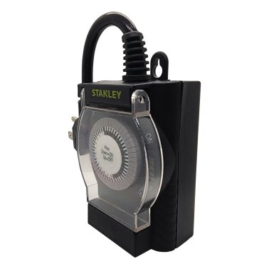 STANLEY® TIMEIT™ Outdoor Twin-Outlet 24-Hour Mechanical Outdoor Timer