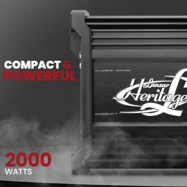 Lanzar® Heritage Series Monoblock 2,000-Watt-Max Class AB Subwoofer Amplifier 12-Volt