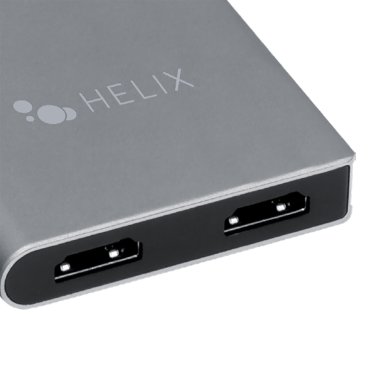 HELIX 4-in-1 USB-C® Adapter with Dual HDMI®, USB-C®, and USB-A 3.0