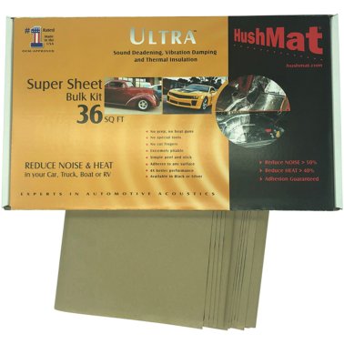 HushMat® Super Bulk Sound-Deadening Kit with Silver Foil, 36 Square Feet