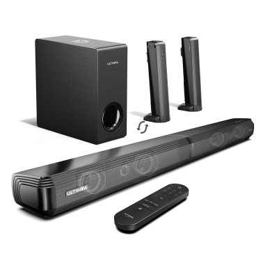 Ultimea Apollo S60 4.1-Channel Dolby Atmos® 31.9-In. Detachable Sound Bar with Subwoofer, Black