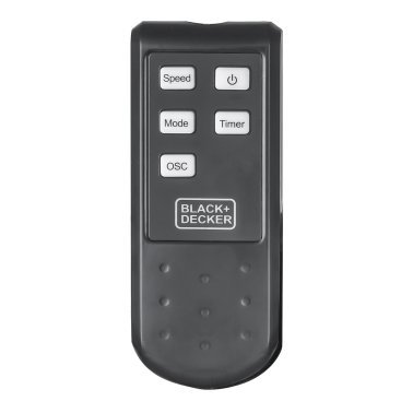 BLACK+DECKER™ 3-Speed 60-Watt 16-In. Dual-Blade Oscillating Stand Fan with Remote, BFSD116B