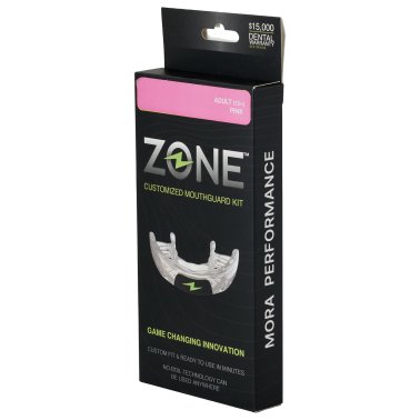 Zone Mouthguard Impact EVA and PVS Athletic Mouthguard, No Flavor (Adult; Electric Pink)