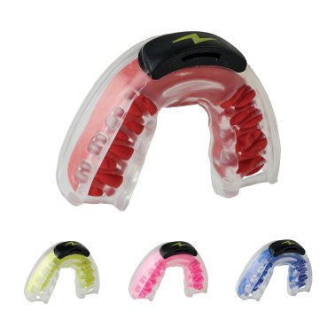 Zone Mouthguard Impact EVA and PVS Athletic Mouthguard, No Flavor (Adult; Intense Red)