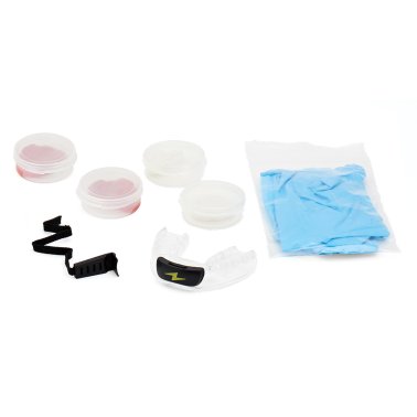 Zone Mouthguard Impact EVA and PVS Athletic Guard Starter Kit, No Flavor (Youth; Intense Red)