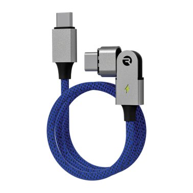 Raycon® The Magic 180 Pro 100-Watt Charging Cable, 6.6 Ft., Blue
