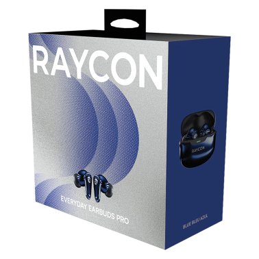 Raycon® The Everyday Earbuds Pro Bluetooth® Earbuds, True Wireless with Charging Case and Microphone (Chrome Blue)