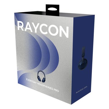 Raycon® The Everyday Headphones Pro Bluetooth® Over-Ear Headphones with Microphone and Hybrid Active Noise Cancellation (Storm Blue)