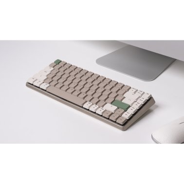 Azio Cascade Slim Bluetooth® and USB Mechanical Computer Keyboard, Hot-Swappable Switches, Backlit, Forest Dark