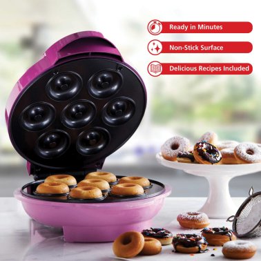 Brentwood® Just For Fun Electric 7-Hole Nonstick Mini Donut Maker