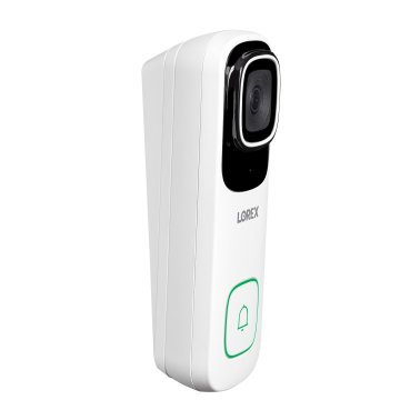 Lorex® Wi-Fi® 4K Smart Video Doorbell for Existing Doorbell Wiring with Chimebox and 32-GB microSD™ Card (White)