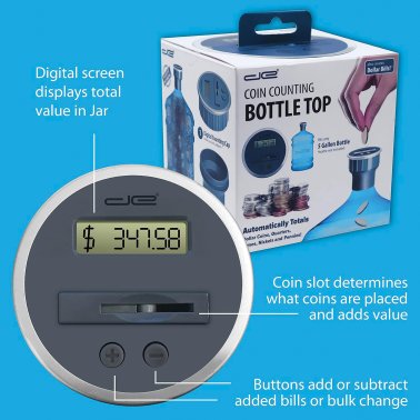 Digital Energy® Digital Bottle-Top Coin Counter