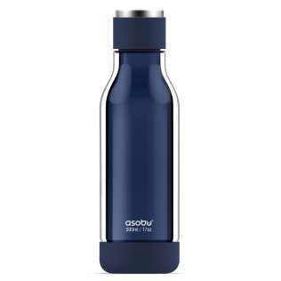 ASOBU® 17-Oz. Inner Peace Break-Resistant Glass Water Bottle (Blue)