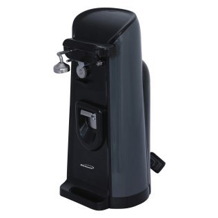 Brentwood® Tall Electric Can Opener with Knife Sharpener & Bottle Opener (Black)