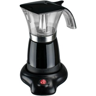 Brentwood® 6-Serving Electric Moka Pot Espresso Machine (Black)