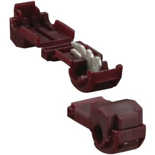 Install Bay® T-Tap Insulation Displacement Connectors, 100 Count (22–18 Gauge; Red)