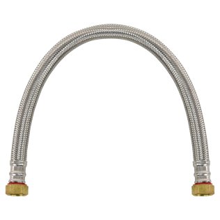 Certified Appliance Accessories Braided Stainless Steel Water Heater Connector, 1.5ft