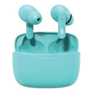 JVC® Ultra-Compact Bluetooth® Earbuds, True Wireless with Charging Case, HA-D5T (Green)