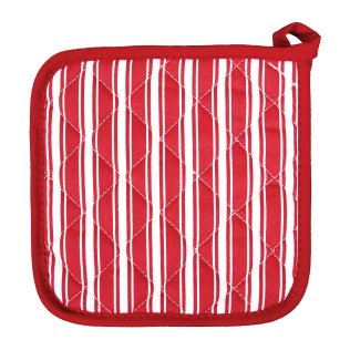 Better Houseware Striped Pot Holder (Red)