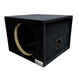 King Boxes S10V 10-In. Single-Speaker Ported Black Carpeted Enclosure