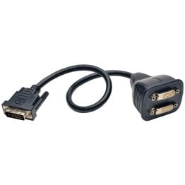 Tripp Lite® by Eaton® DVI-D Digital Monitor Y-Splitter Cable, 1ft