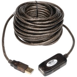 Tripp Lite® by Eaton® USB 2.0 Active Extension/Repeater Cable, 32.8 Ft.