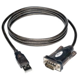Tripp Lite® by Eaton® USB A-Male to D9-Male Serial Adapter Cable, 5ft