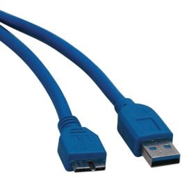 Tripp Lite® by Eaton® A-Male to Micro B-Male SuperSpeed USB 3.0 Cable, 6 Ft., Blue