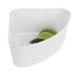 Better Houseware White Plastic Corner Sink Strainer