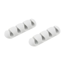 Bluelounge® CableDrop® Multi Multi-Cable Router Clips, 2 Count (White)