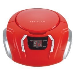 Proscan® CD/Radio Boom Box, PRCD261 (Red)