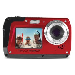 Minolta® 48.0-Megapixel Waterproof Digital Camera (Red)