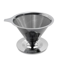 THE LONDON SIP Stainless Steel Coffee Dripper, 1 to 4 Cups