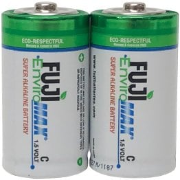 FUJI ENVIROMAX® EnviroMax™ C Super Alkaline Batteries, 2 pk