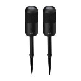 iLive ISBW240BDL Bluetooth® Indoor and Outdoor Waterproof Speakers with Removable Stakes, 2 Count